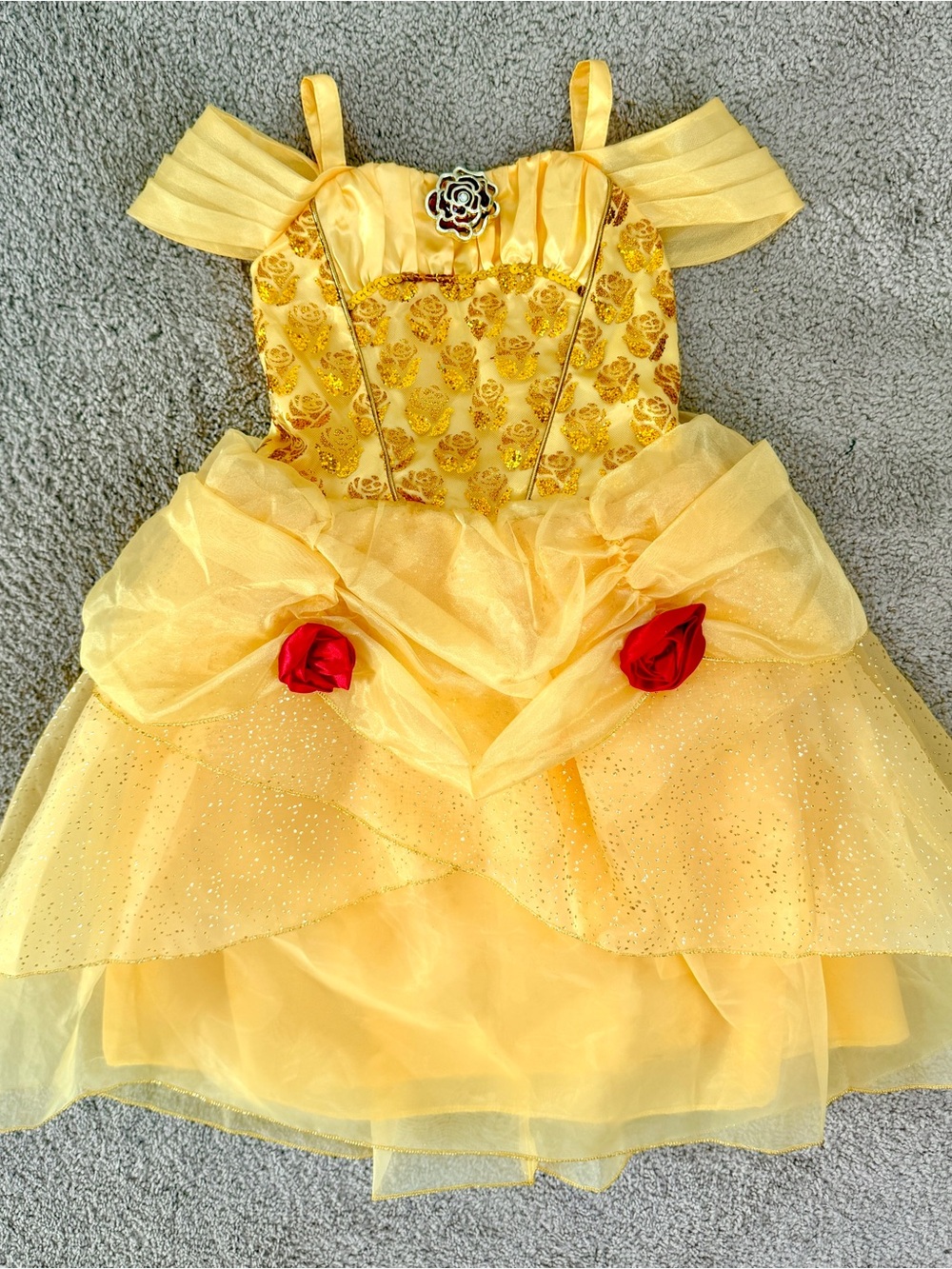 Disney Parks Castle Collection Belle Costume Gown Dress Child Size XS 4